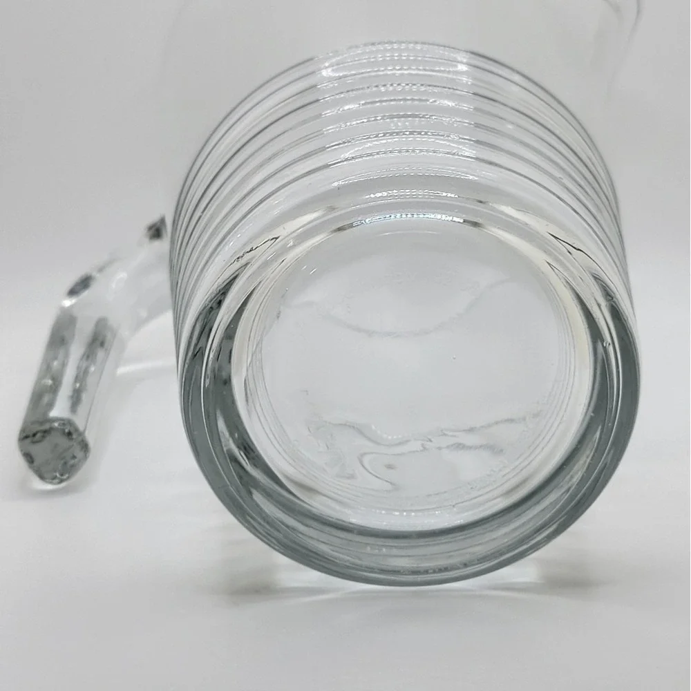 IKEA VANLIG Glass Pitcher Henrik Preutz Ribbed Base 1L‎ Italy MCM 7